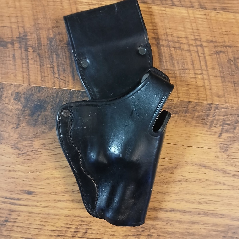 Unbranded‎ Ruger S/Six A/8 Black Leather  Holster Handgun Revolver